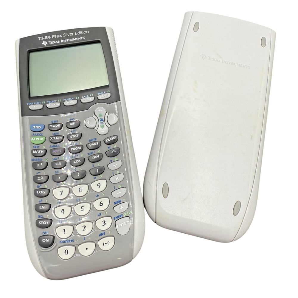 📟 Texas Instruments TI-84 Plus Silver Edition Graphing Calculator Gray Cover - Picture 3 of 4